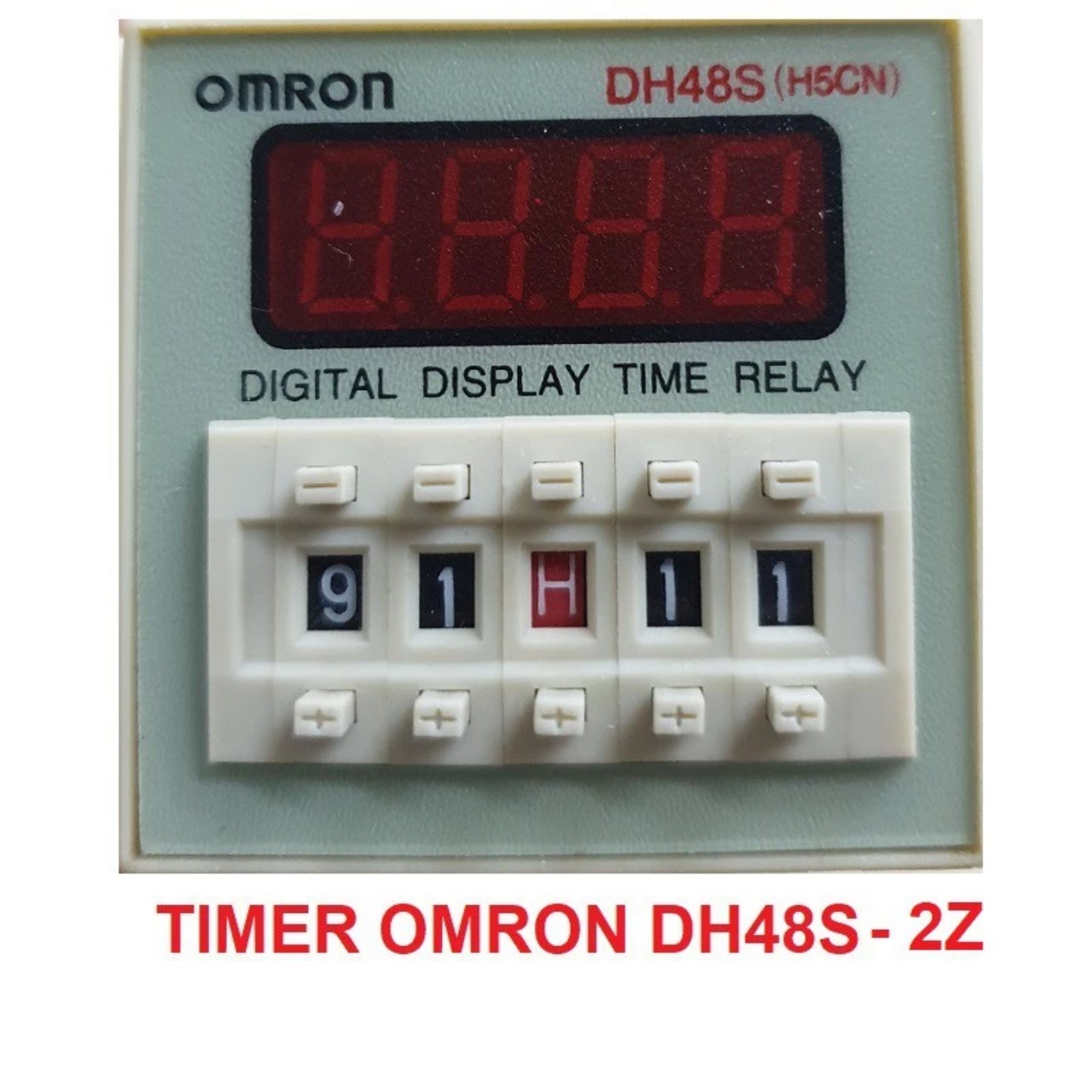 (LOẠI TỐT) Đồng hồ hẹn giờ thiết bị, rơ le thời gian Timer DH48 2Z (đã gồm đế)