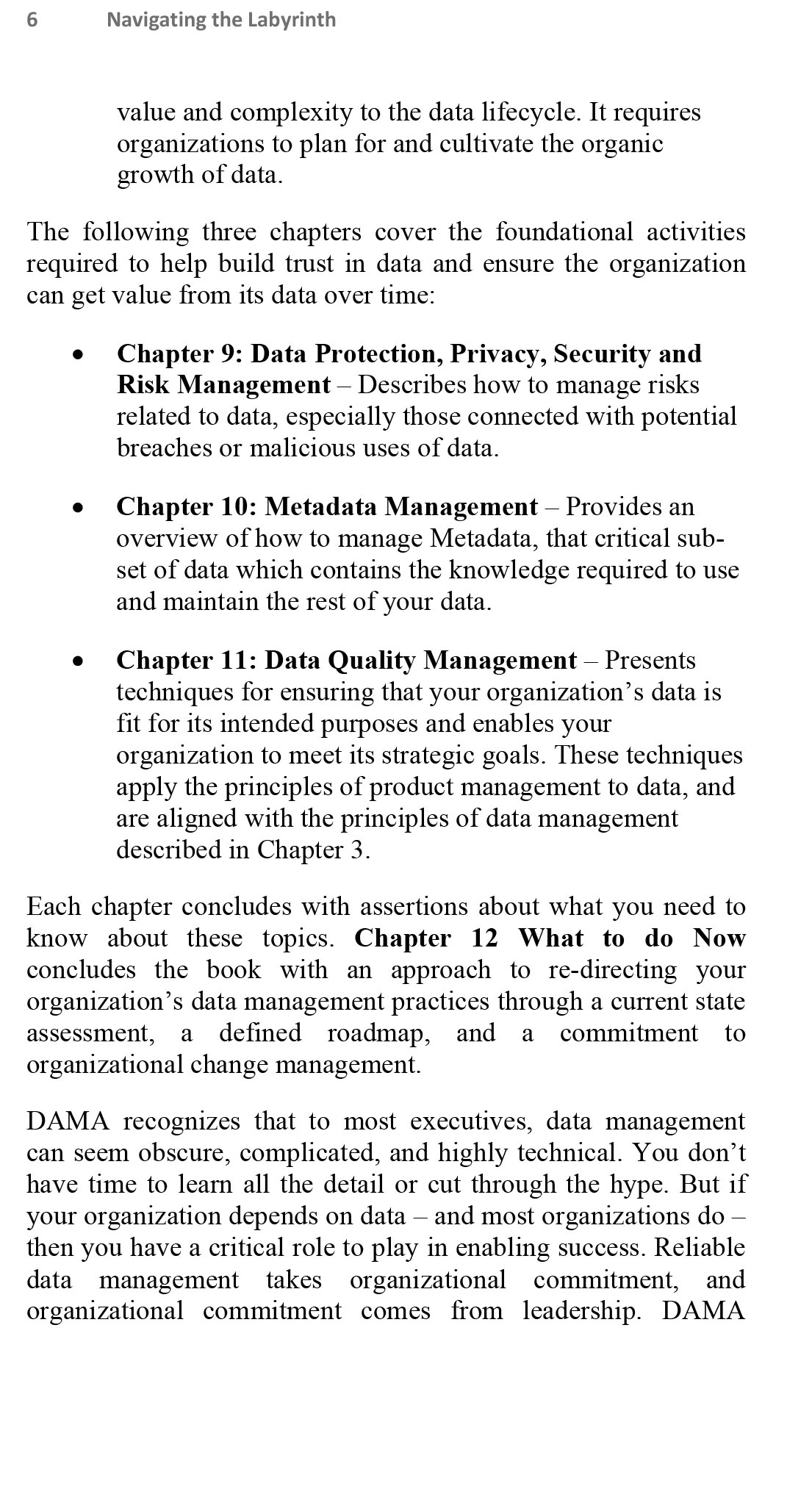 Navigating the Maze An Executive Guide to Data Management First Edition