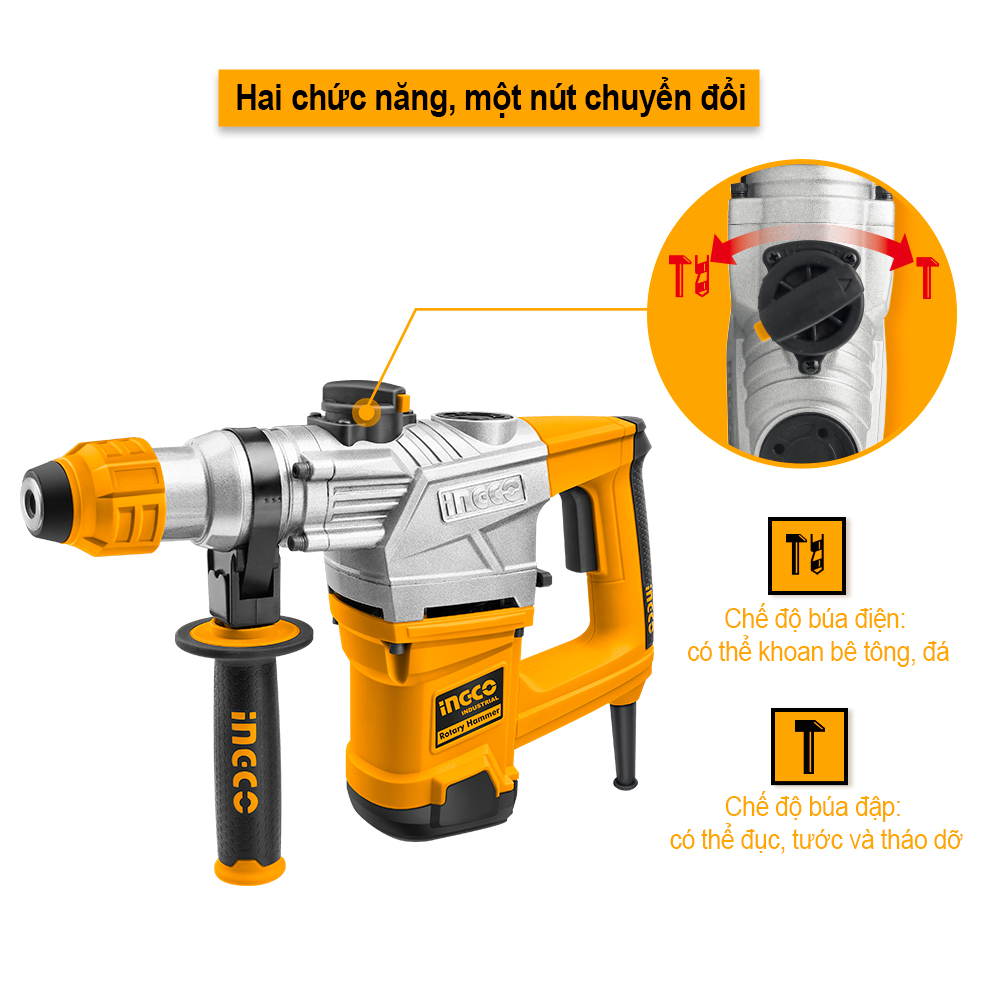 Máy khoan đục 1250W INGCO RH12008
