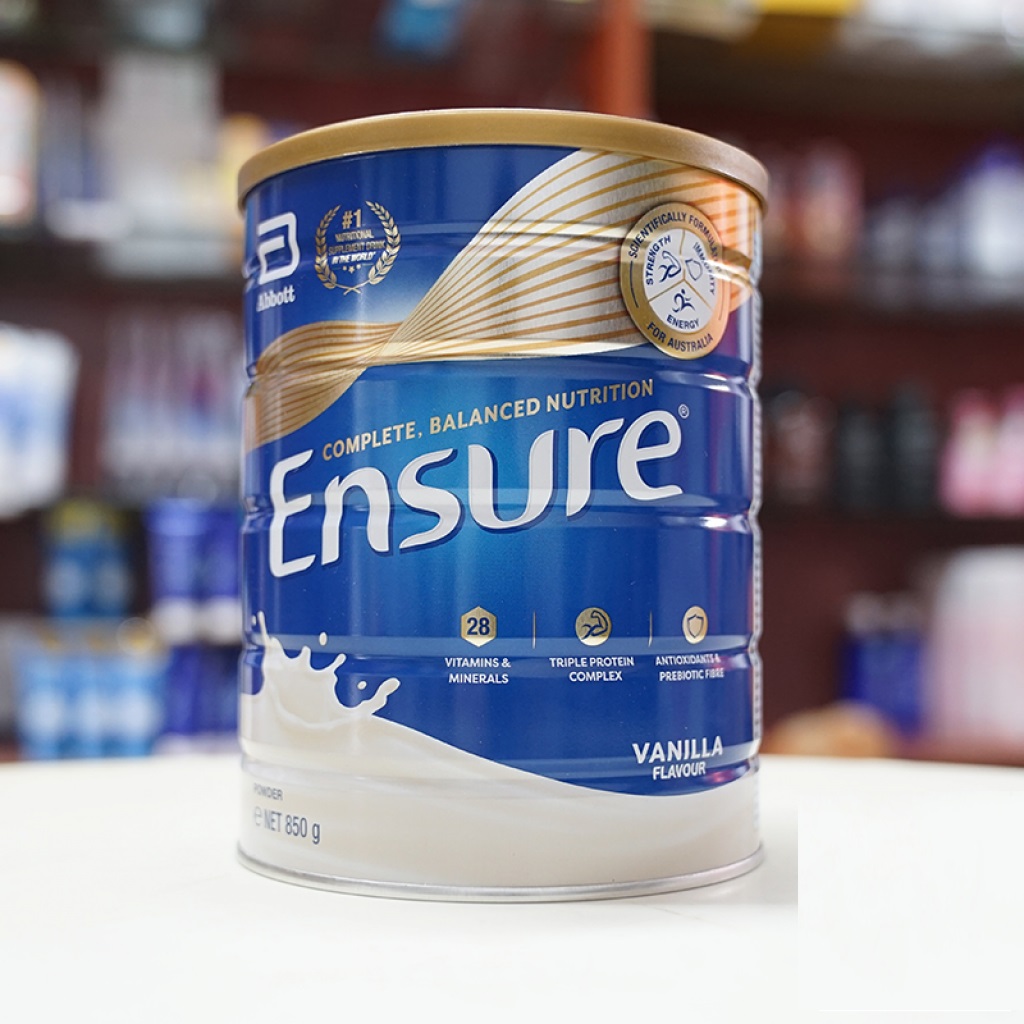 (date T8/2026) Sữa Ensure Úc 850g, vị vani