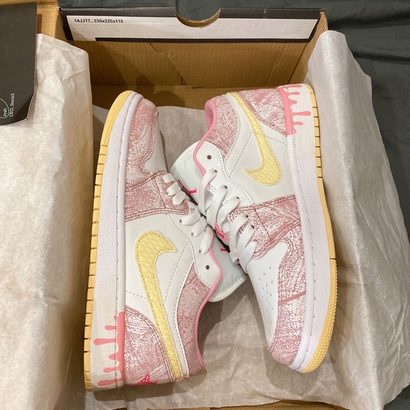 GIÀY JD1 PINK CREM SC [ FULL BOX + FREE SHIP ]