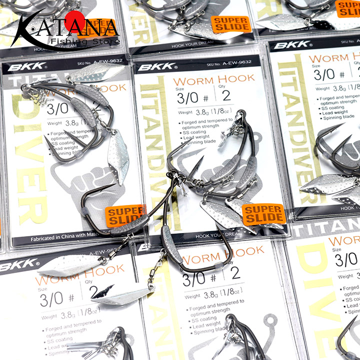 Lưỡi móc mồi mềm BKK Titan Diver