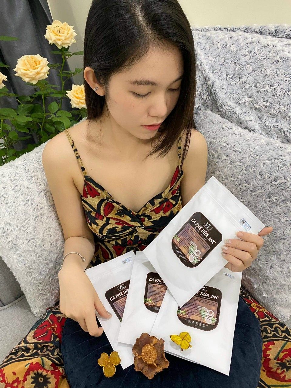Tẩy tế bào chết body (Cafe dừa Bến Tre)