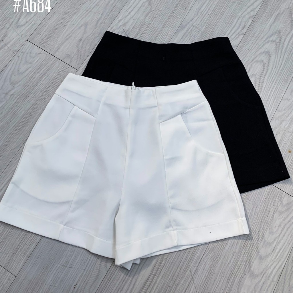 Quần Short Cạp Cao Công Sở