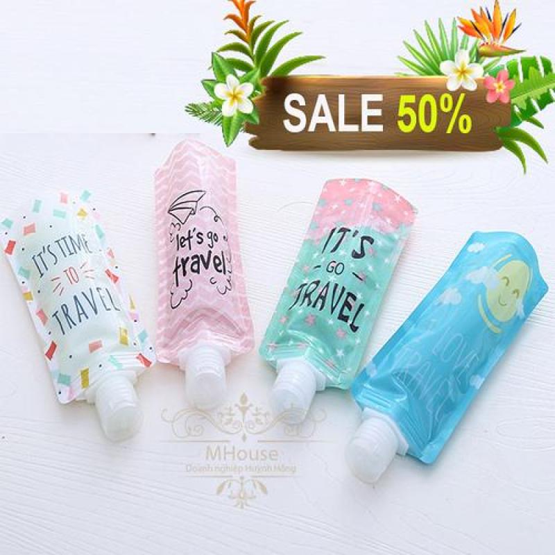Combo 4 Túi ống chai chiết rót mỹ phẩm kem dưỡng tiện dụng