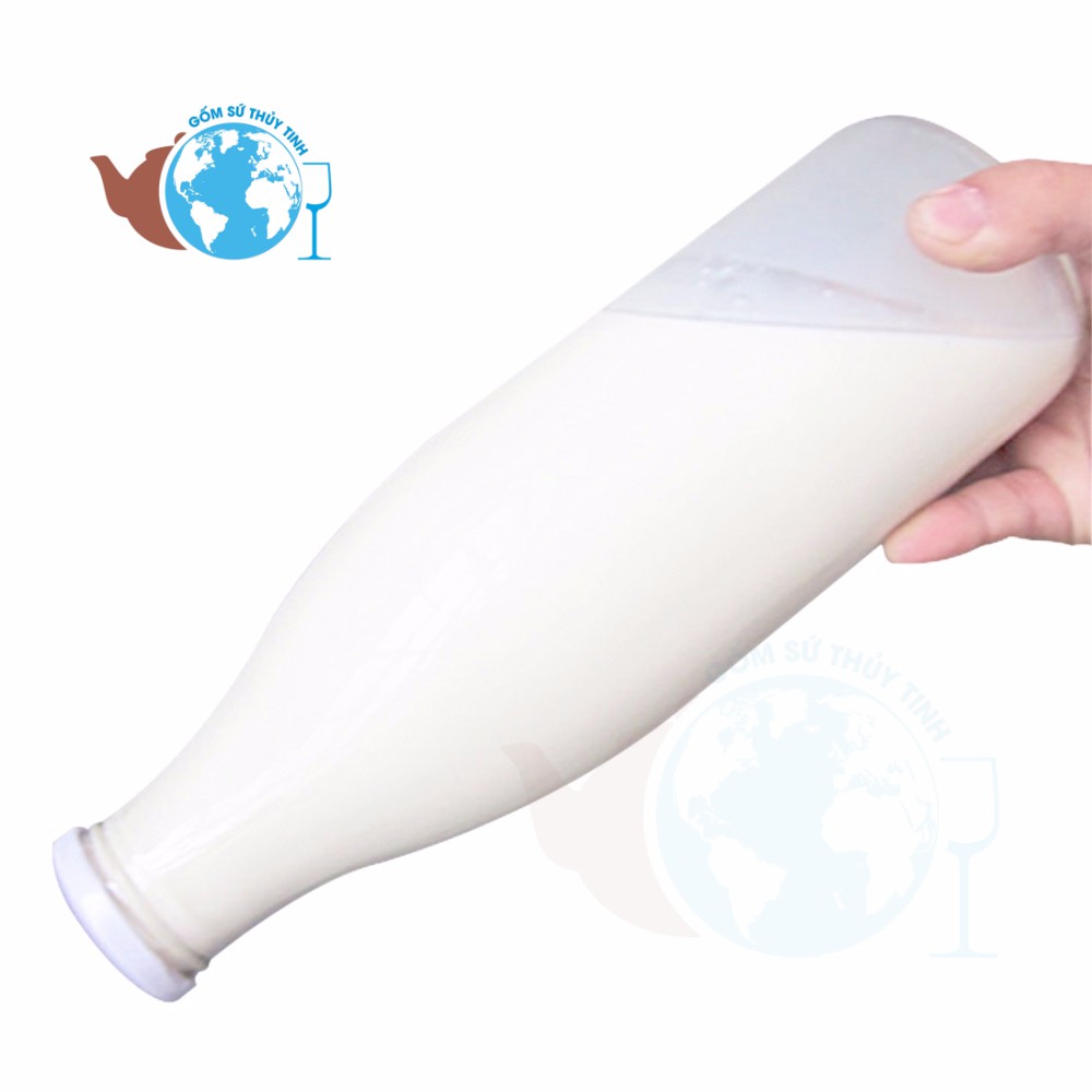 [HCM]CHAI THỦY TINH ĐỰNG SỮA NẮP THIẾC 1000ML