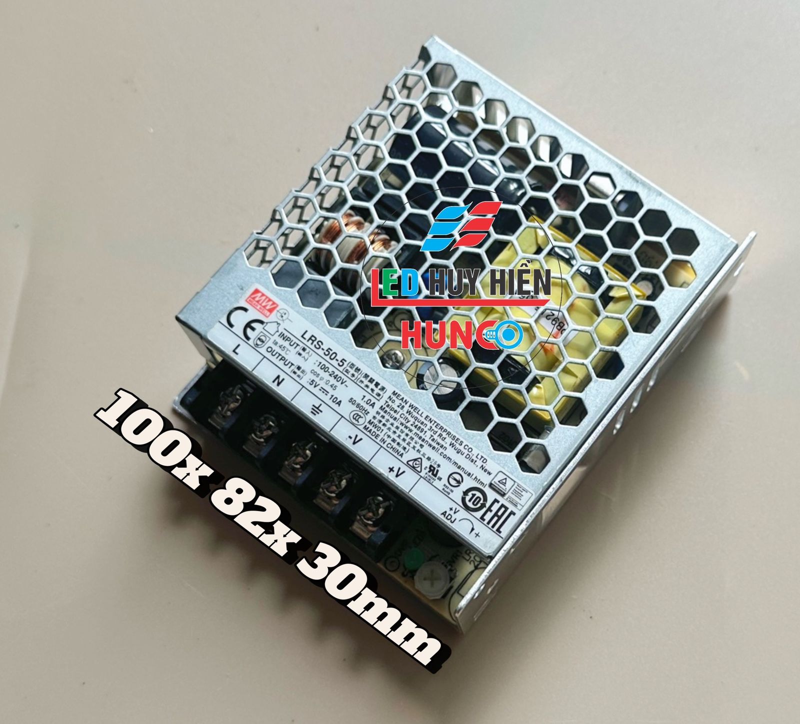 Nguồn 5V - 10A ( 50W) MEANWELL đã qua sử dụng ( Nguồn 5V10A mean well chính hãng tháo máy )