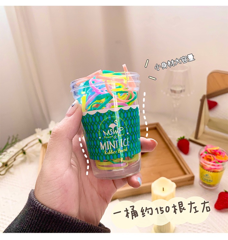 Hộp Thun Cột Tóc Hàn Quốc Siêu Dễ Thương (150 dây)