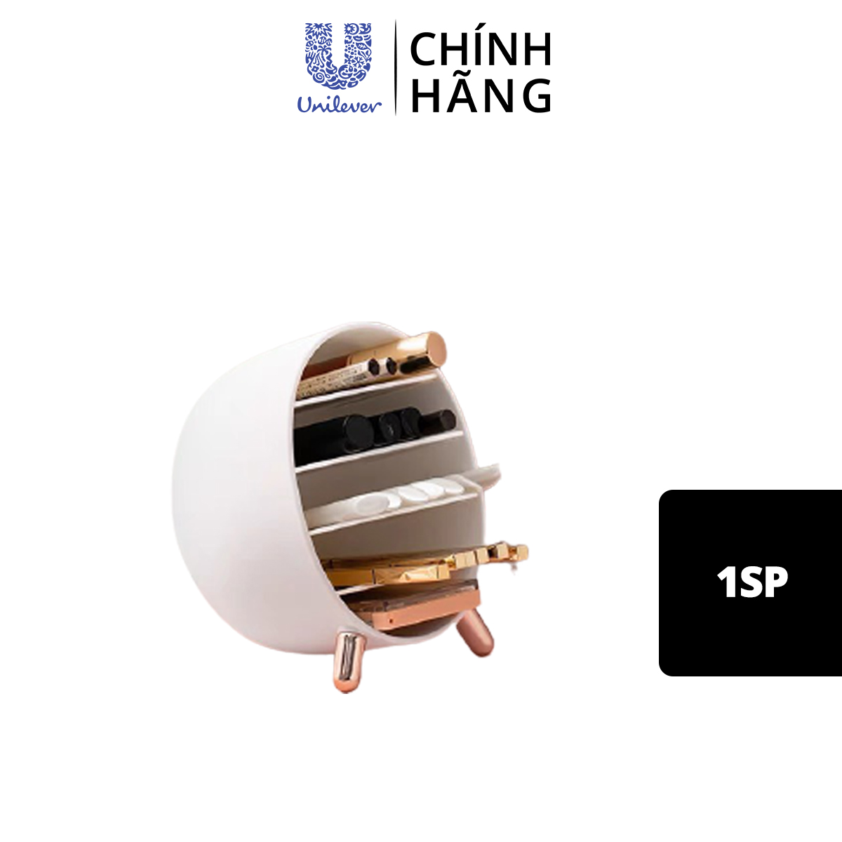 [Hàng tặng không bán - HB Gift] - Kệ mini đựng dụng cụ trang điểm