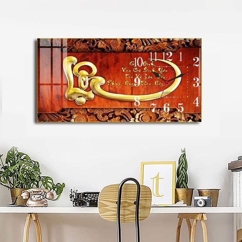 Tranh Đồng Hồ Tráng Gương 5D