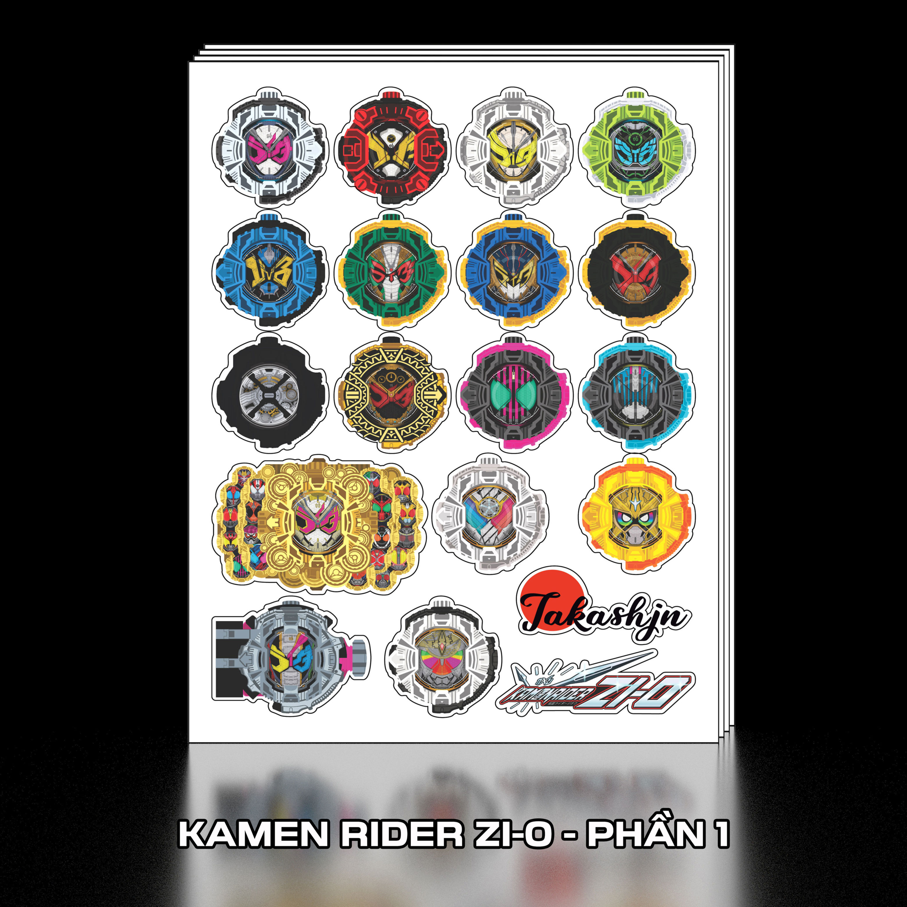 Sticker Decal dán Kamen Rider