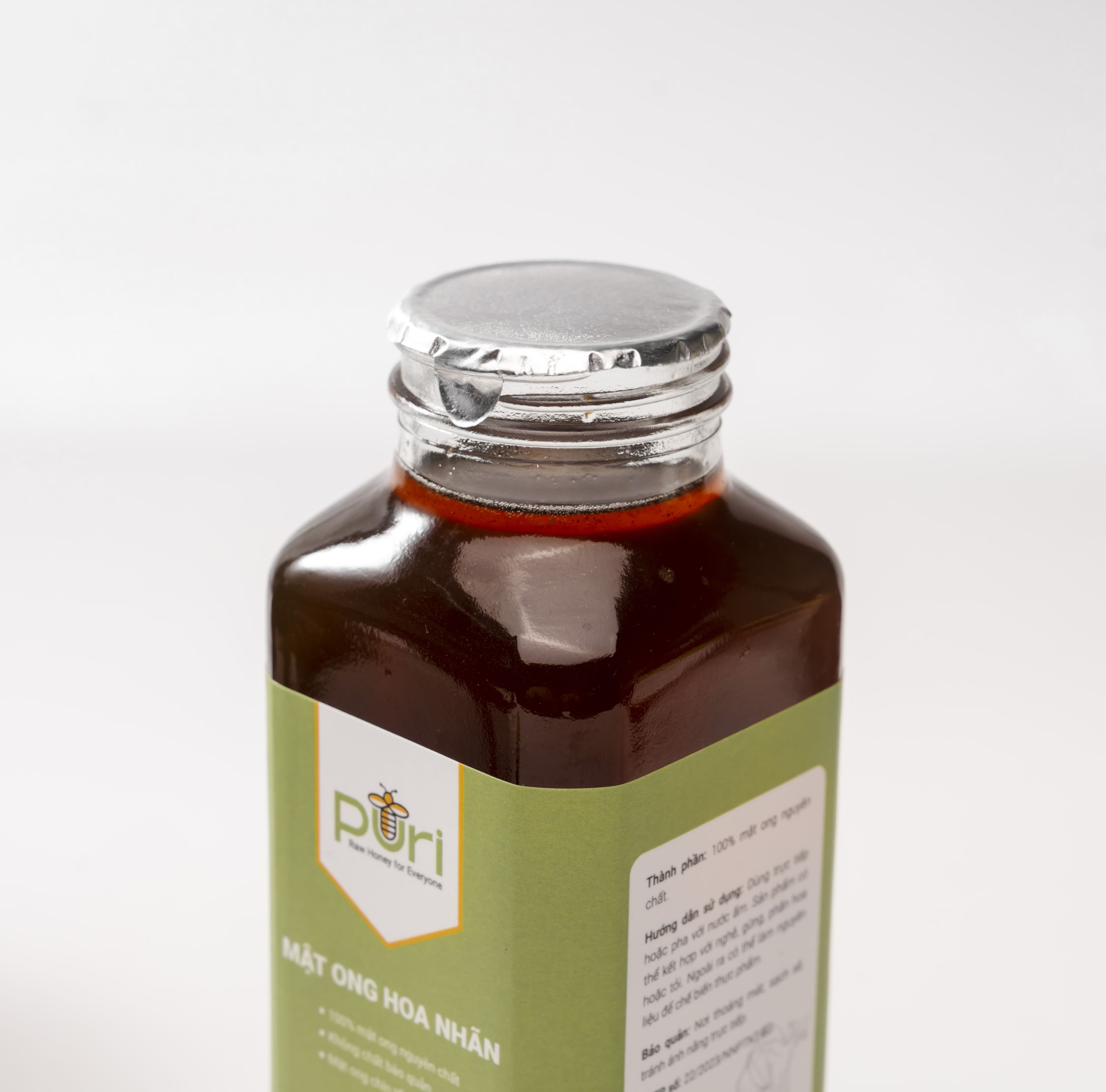 Mật Ong Hoa Nhãn Nguyên Chất PURI 500ml