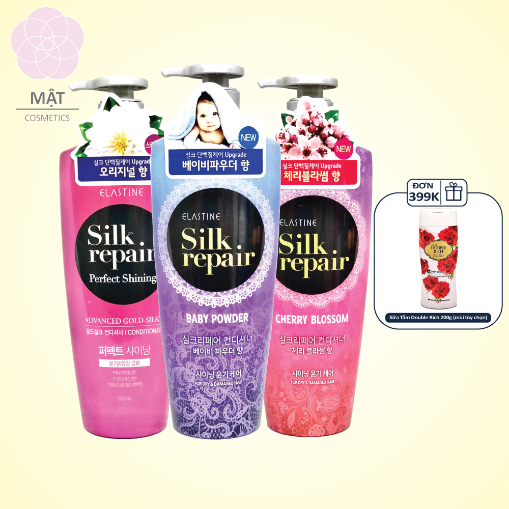 Kem xả nước hoa Hàn Quốc Elastine Silk Repair 550ml