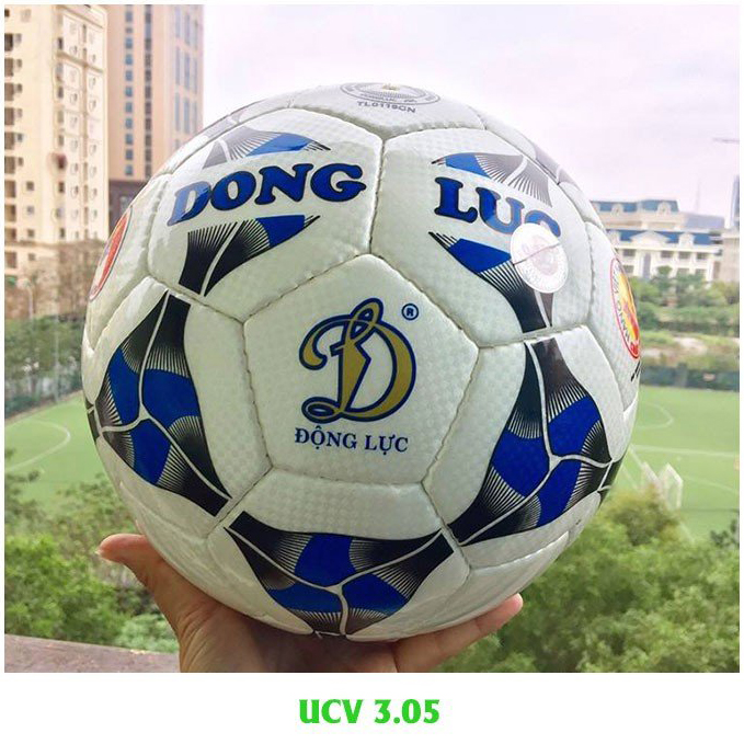 Quả bóng đá Động Lực Cơ bắp UCV 3.05 số 5 (Tiêu chuẩn thi đấu, tặng bơm, kim bơm và lưới đựng bóng).