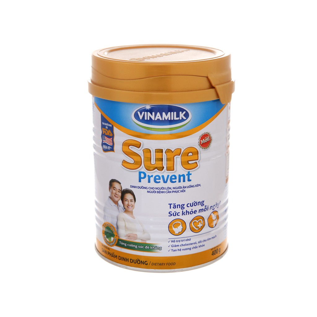 Sữa dinh dưỡng Vinamilk Sure Prevent Lon 400g
