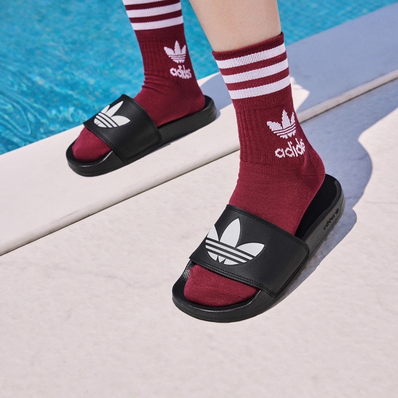 [Chính hãng] Dép Adidas Adilette Lite trắng đen