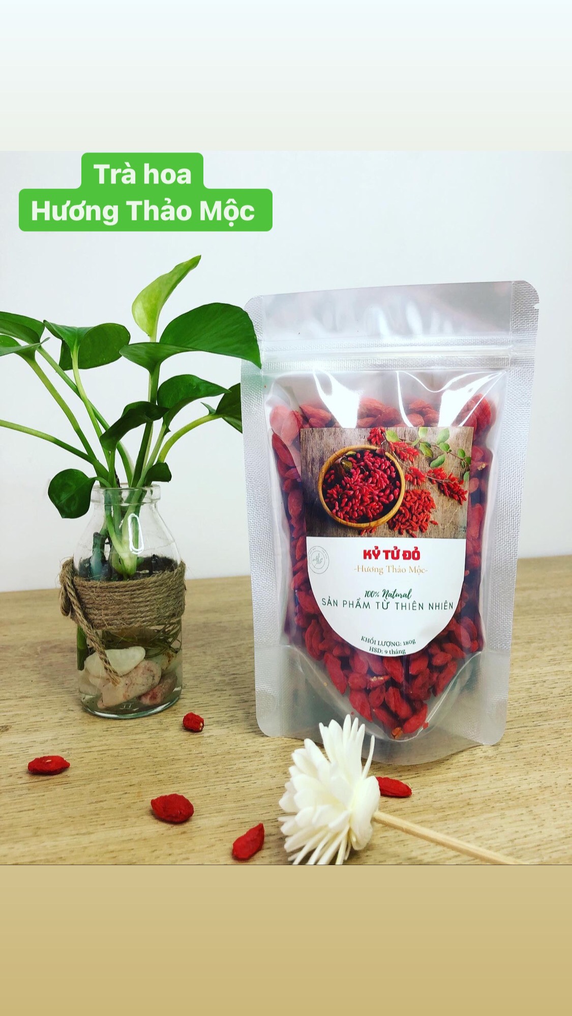 Kỷ Tử Đỏ Ninh Hạ 1 kg - Hương Thảo Mộc