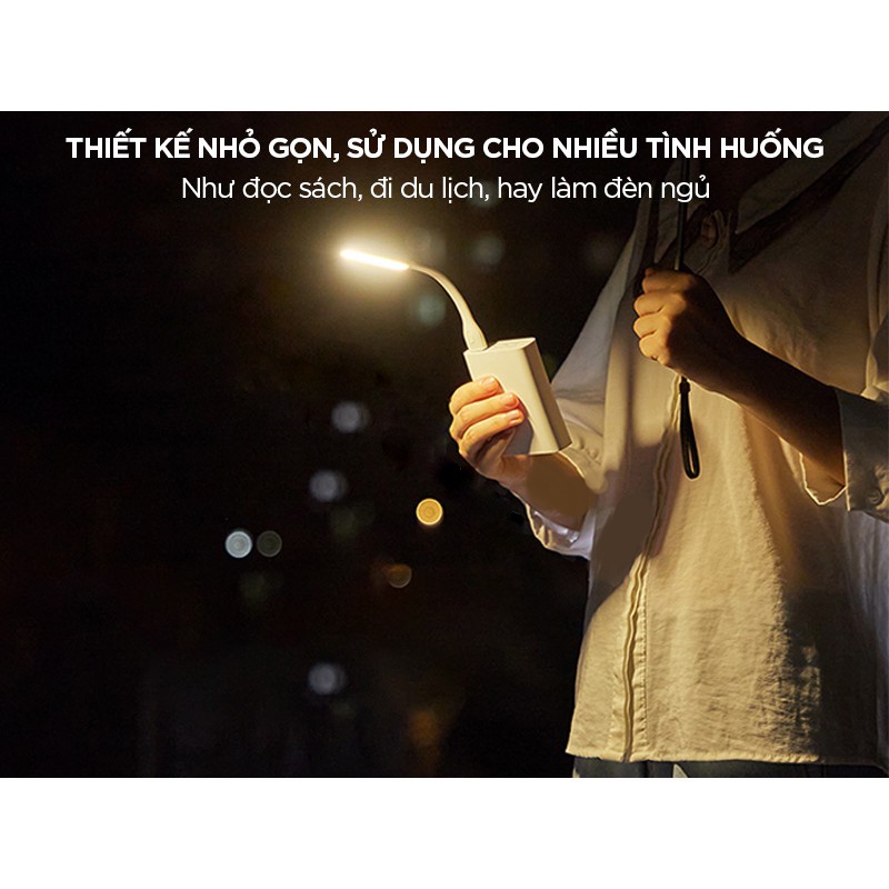 Đèn LED USB Xiaomi version 2 có nút bấm Trắng