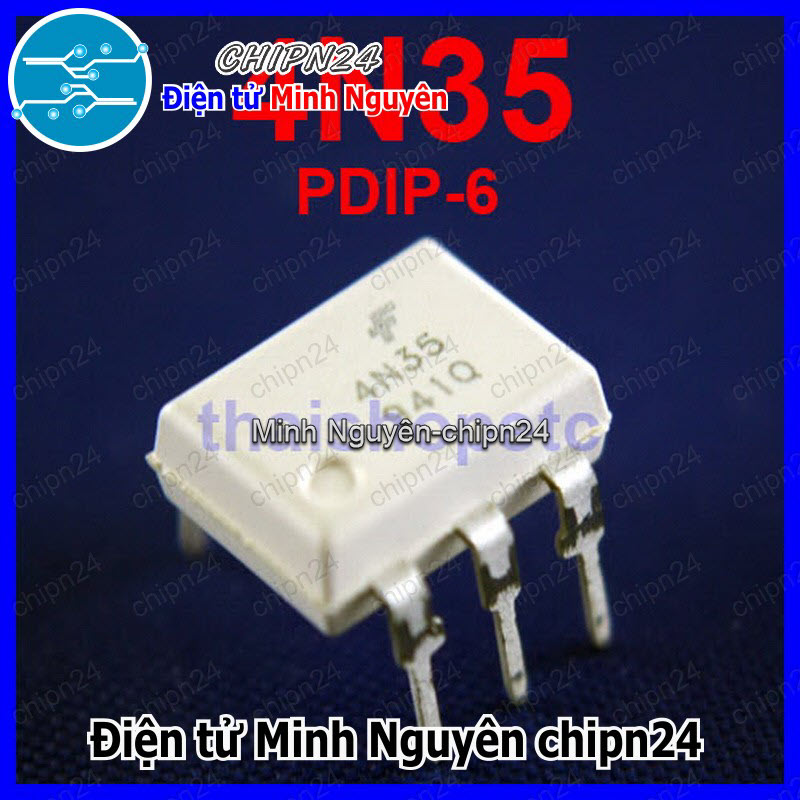 [4 con] (DIP) Opto 4N35 DIP-6 Trắng - HH000564