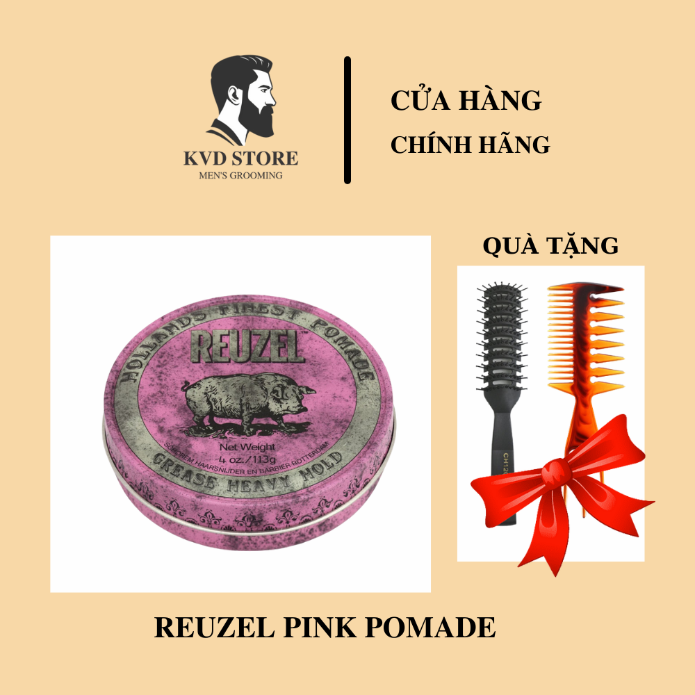 [Chính Hãng] Sáp Vuốt Tóc REUZEL PINK POMADE 113G