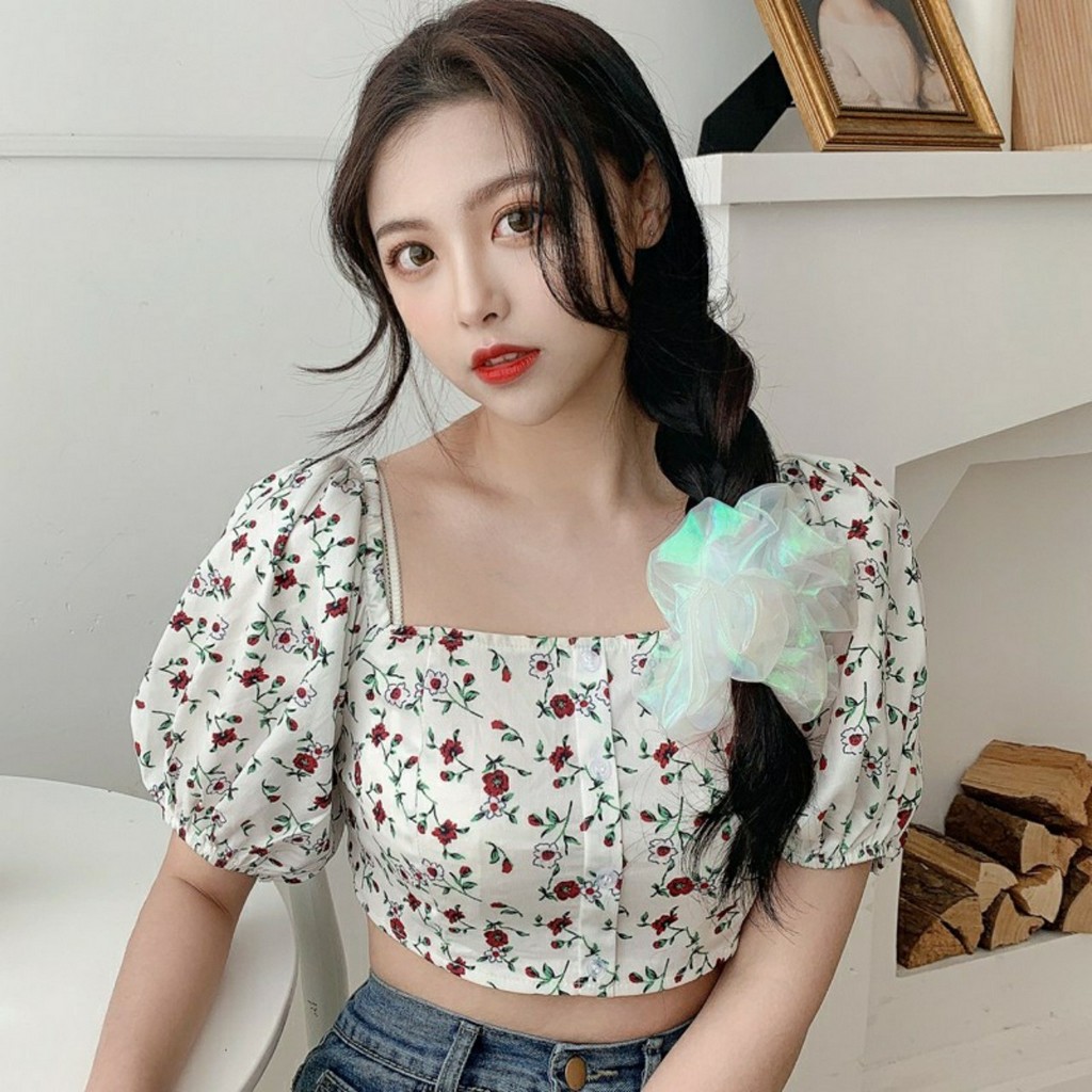 Cột tóc, buộc tóc vải scrunchies siêu hot hit T024  Sovavi