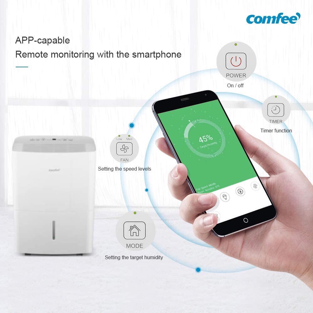 MÁY HÚT ẨM COMFEE MDDF-20DEN7-WF, tự động, tiết kiệm điện năng