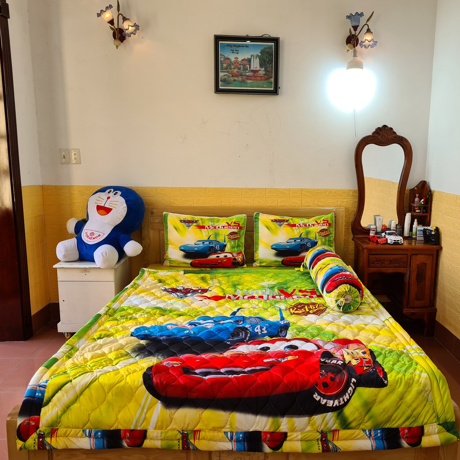 BỘ DRAP THUN Ý 5D 4 MÓN 1M6 & 1M8X2M TY33