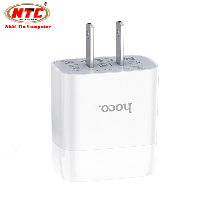 Cốc sạc Hoco C72 Glorious output max 2.1A (Trắng) - Nhat Tin Authorised Store