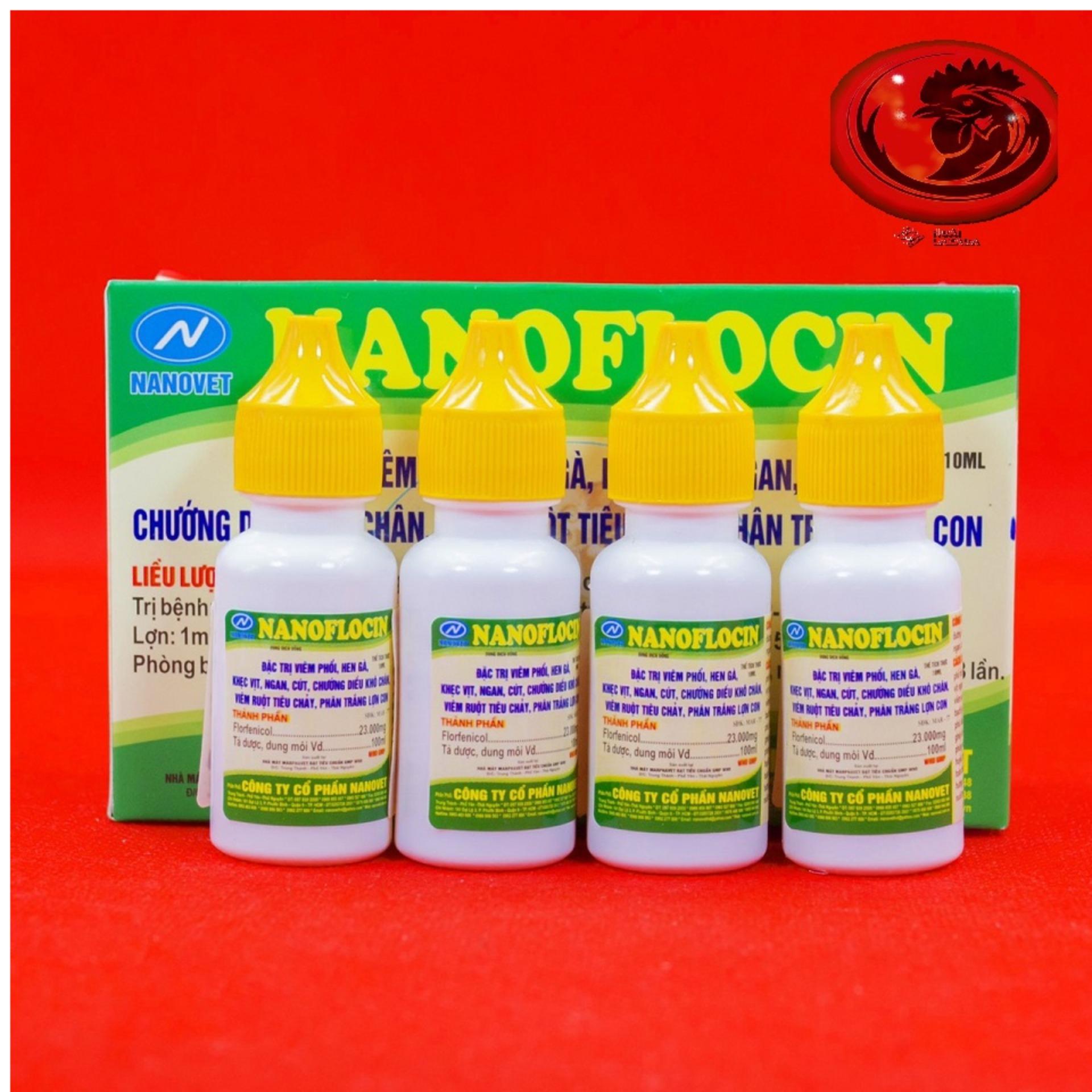 COMBO 4 LỌ NANOFLOCIN CHO GÀ ĐÁ