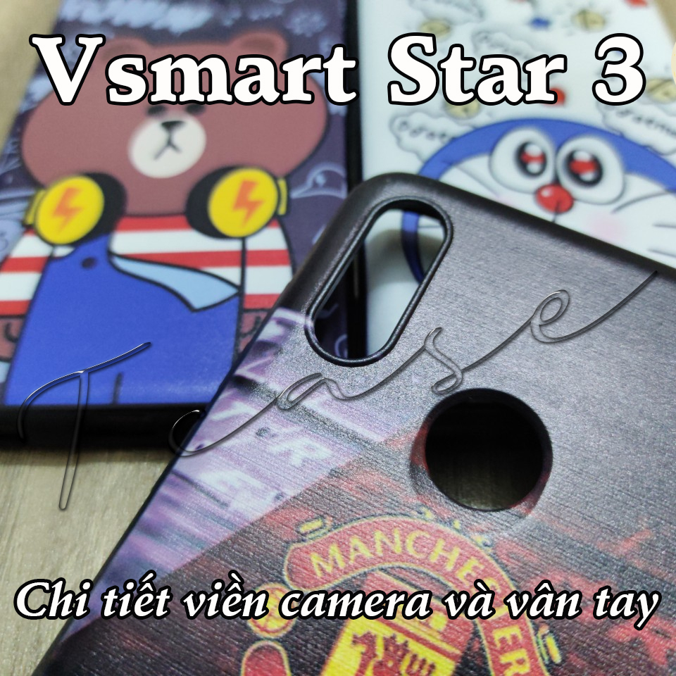 [HCM]Ốp Lưng Vsmart Star 3 dẻo đen in hình Sup_Reme
