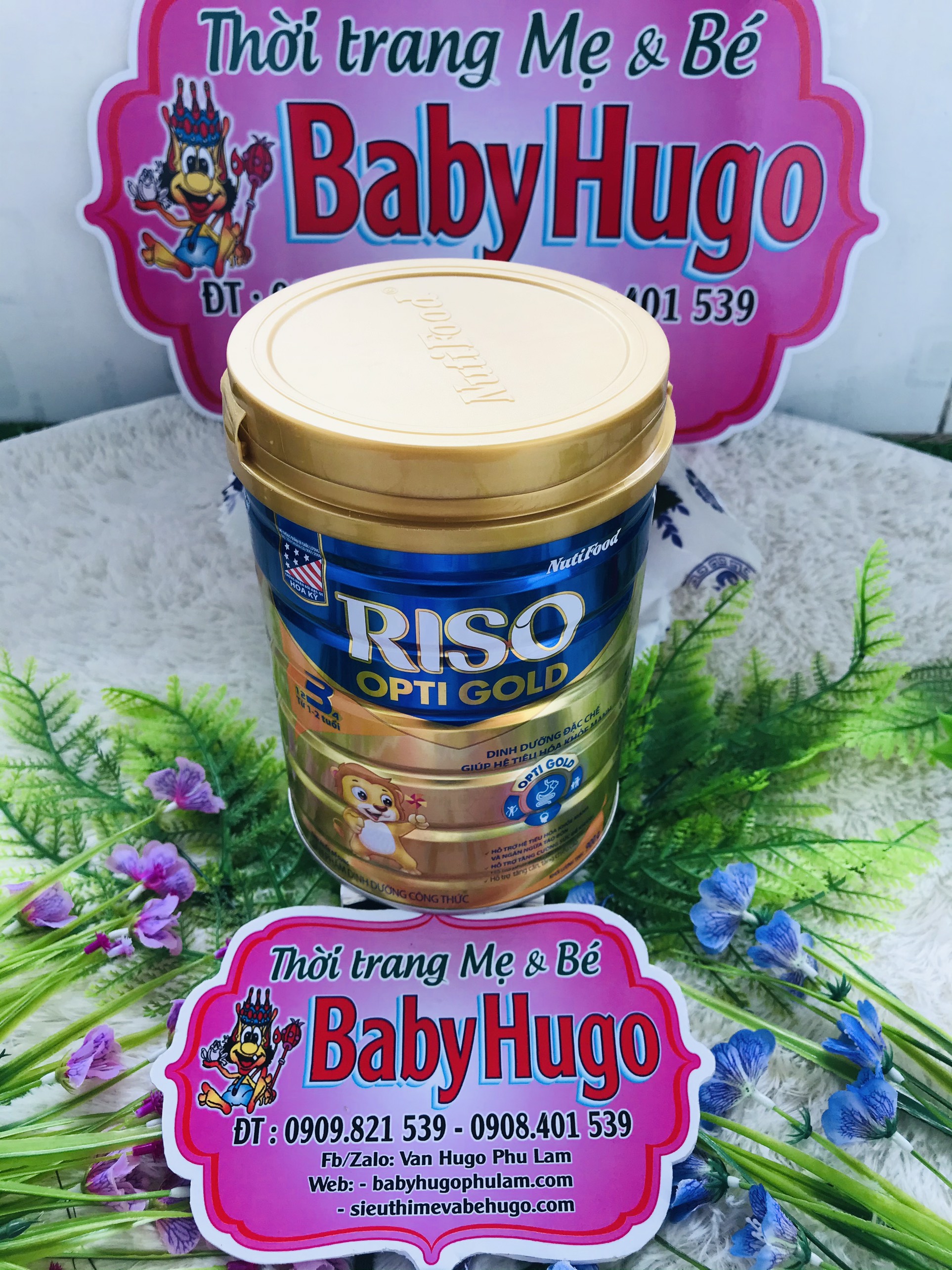 12/23 Sữa Nutifood RISO OPTI GOLD 3( 1-3 tuổi) 900g