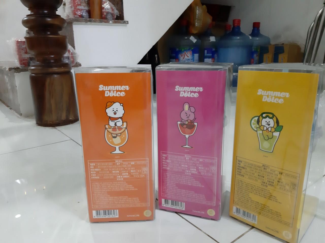 Ly nắp xoay cold cup BT21
