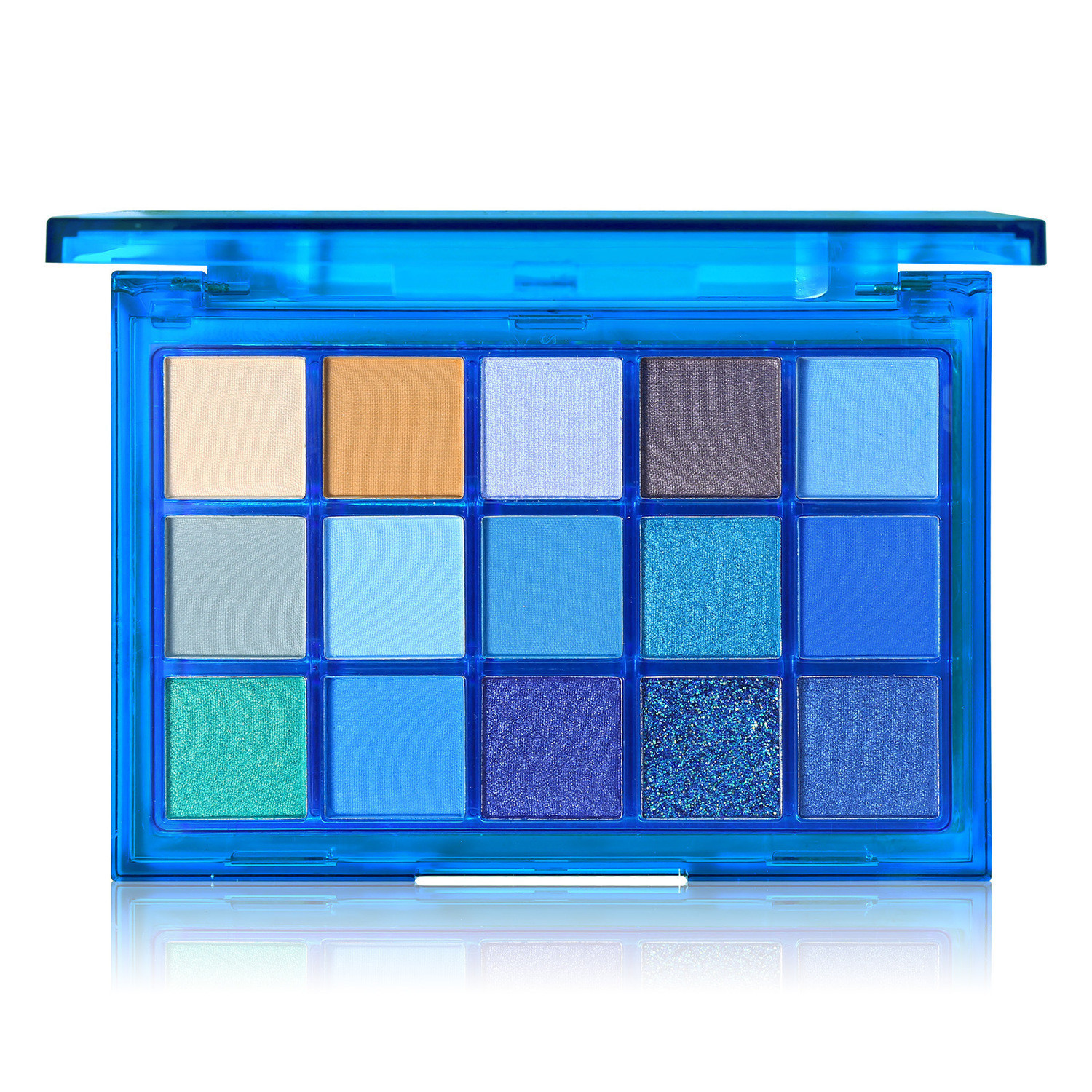 Phấn nén dặm ombre nail 15 ô tone neon - phấn mắt 15 ô