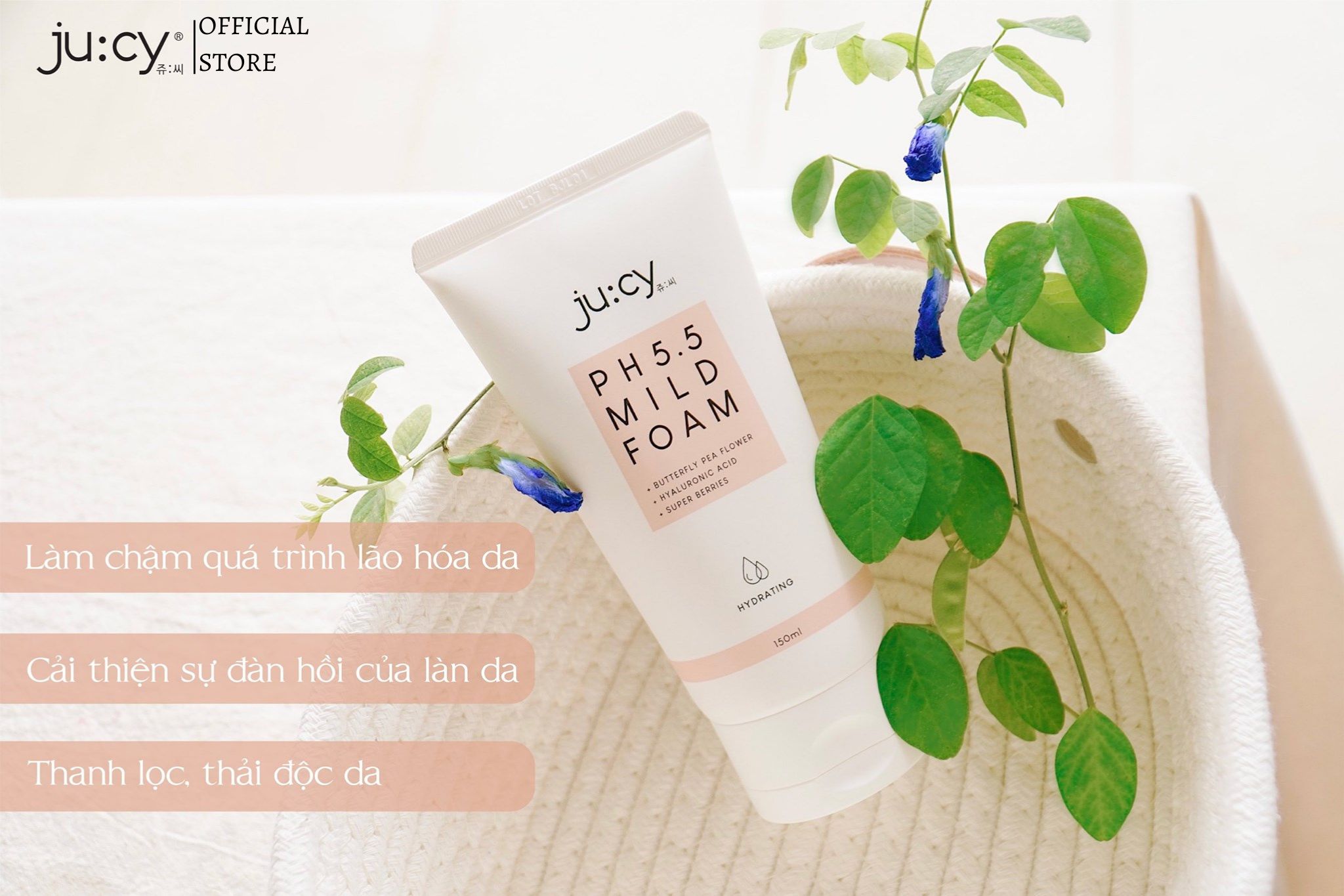 Sữa rửa mặt Ju:cy pH5.5 Mild Foam