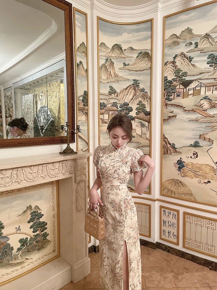 Đầm Sườn Xám Cách Tân Trung Hoa Phong Cách Thời Đại