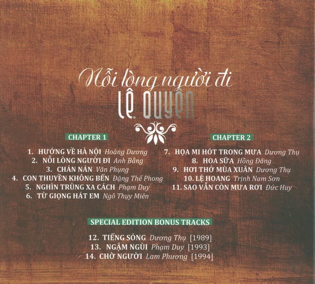 bộ 5 đĩa cd lệ quyên 2