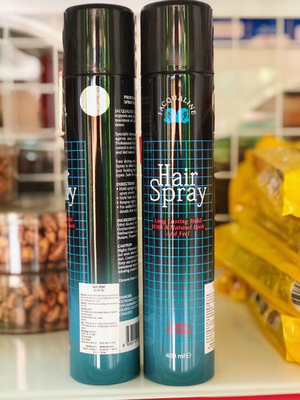 Keo xịt tóc Jacqualine hair spray 400ml (cứng)