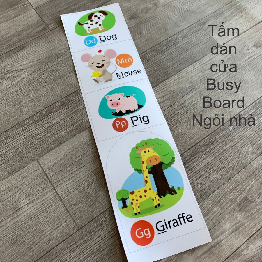 Tấm dán cửa bảng bận rộn, busy board