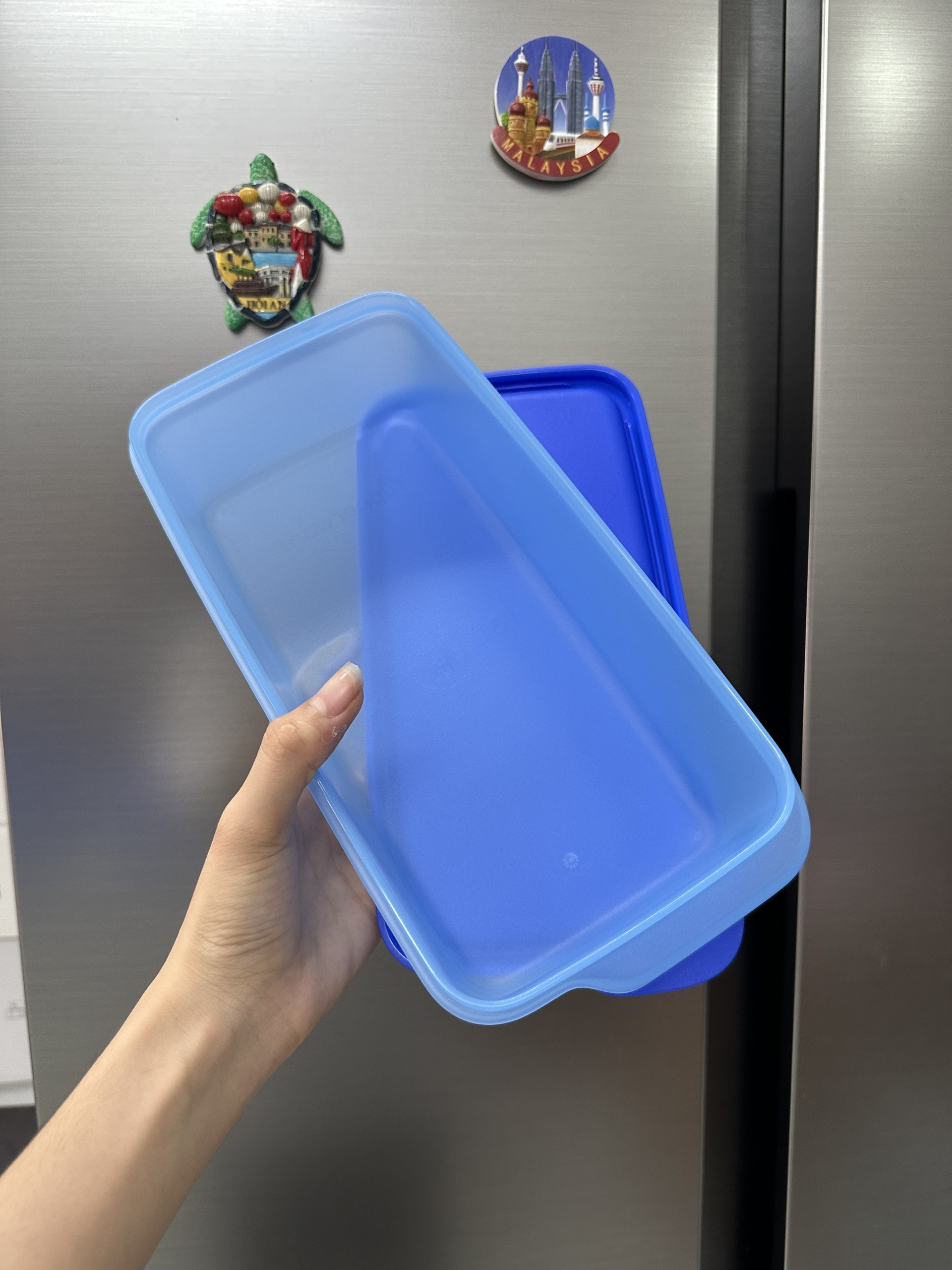 Bộ hộp one touch 750ml TUPPERWARE, nắp 1 nhấn kín khí, kín mùi, giữ thực phẩm lâu
