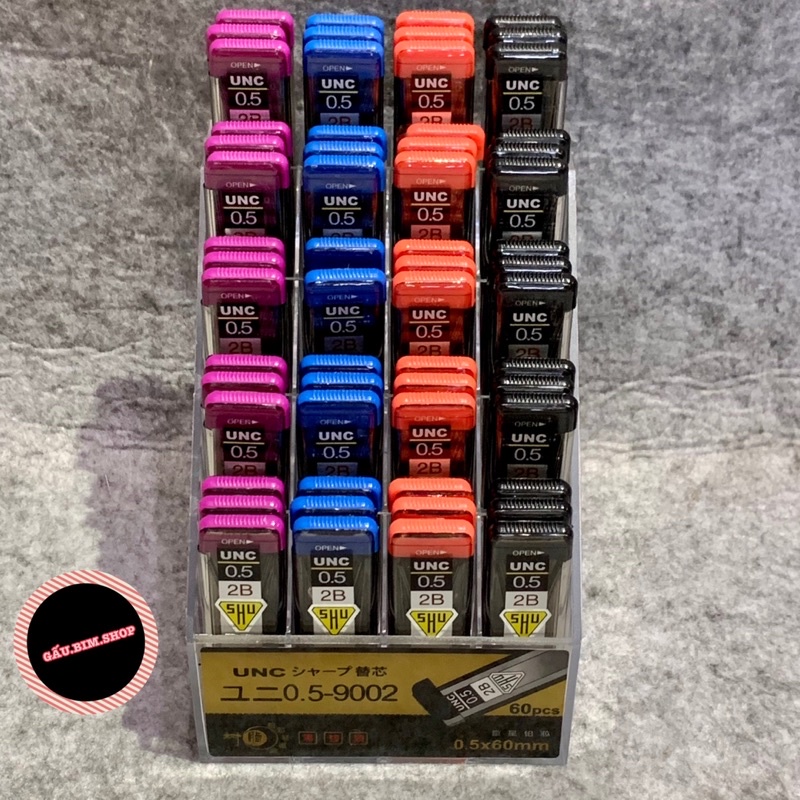 Combo 10 lọ Ngòi chì kim thay thế 0.5mm và 0.7mm (20 ngòi trong 1 lọ)