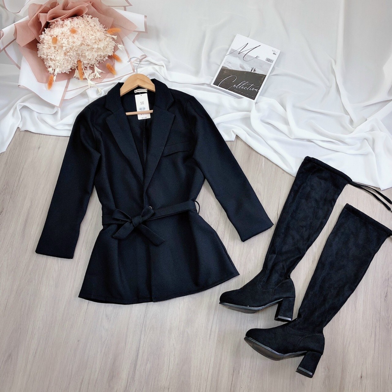 ÁO KHOÁC VEST DÀI, PHỤNG HOÀNG
