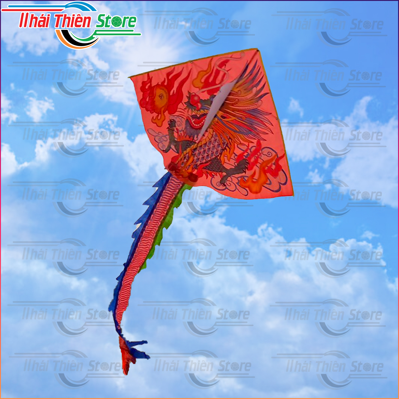 Diều Rồng Ghép Nhiều Màu Long Vân