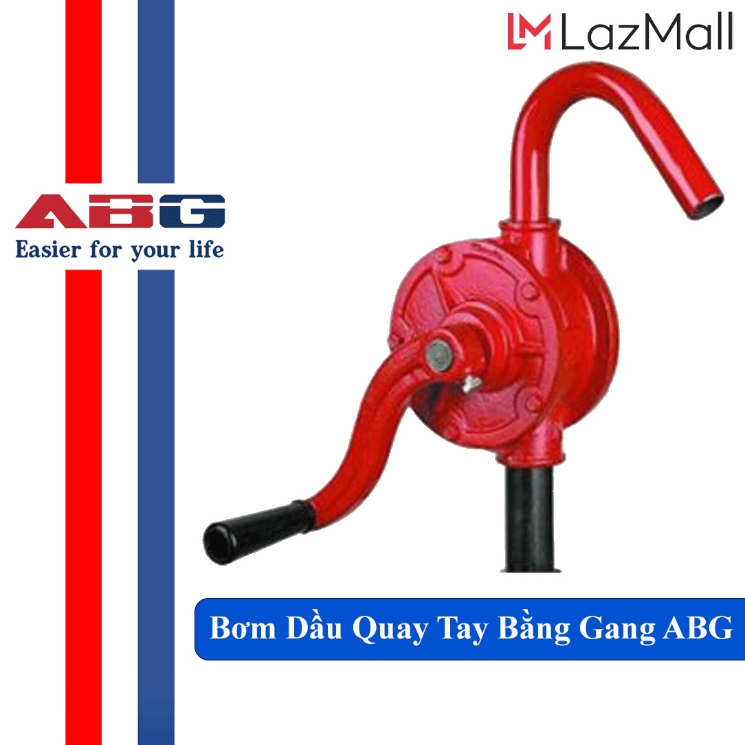 Bơm Dầu Quay Tay Bằng Gang ABG - Sử Dụng Rộng Rãi Trong Các Xí Nghiệp, Cây Xăng,...Thiết Kế Tinh Xảo, Bền Đẹp Theo Thời Gian