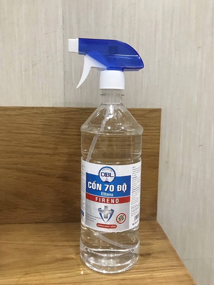 Cồn 70 độ, 90 độ xịt khuẩn 500ml, 1000ml