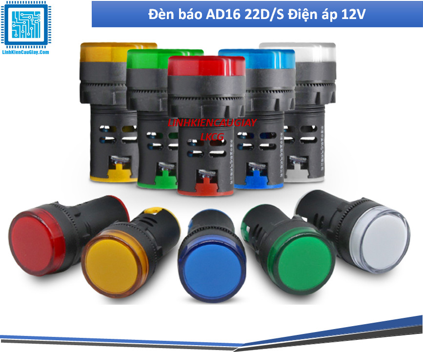 Đèn báo AD16 22D/S Điện áp 12V