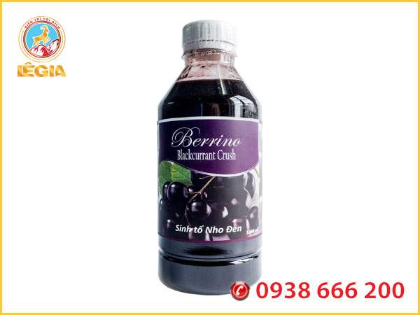 Sinh tố berrino nho đen 1l - berrino blackberry smoothie base