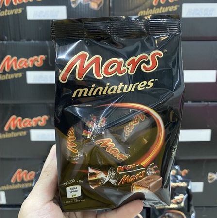 Kẹo socola Mars miniatures Đức - Bịch 150g - Date T6/2024