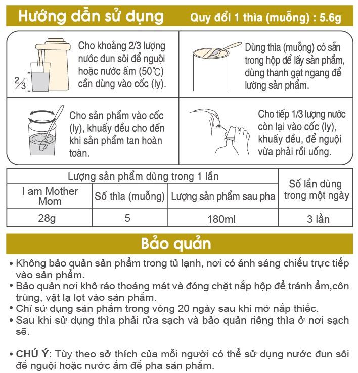 Sữa Bột I AM MOTHER Mom 800g