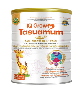 SỮA TASUAMUM IQ GROW 400G Dành cho bé từ 1- 10 tuổi, gầy yếu, còi xương, thumbnail