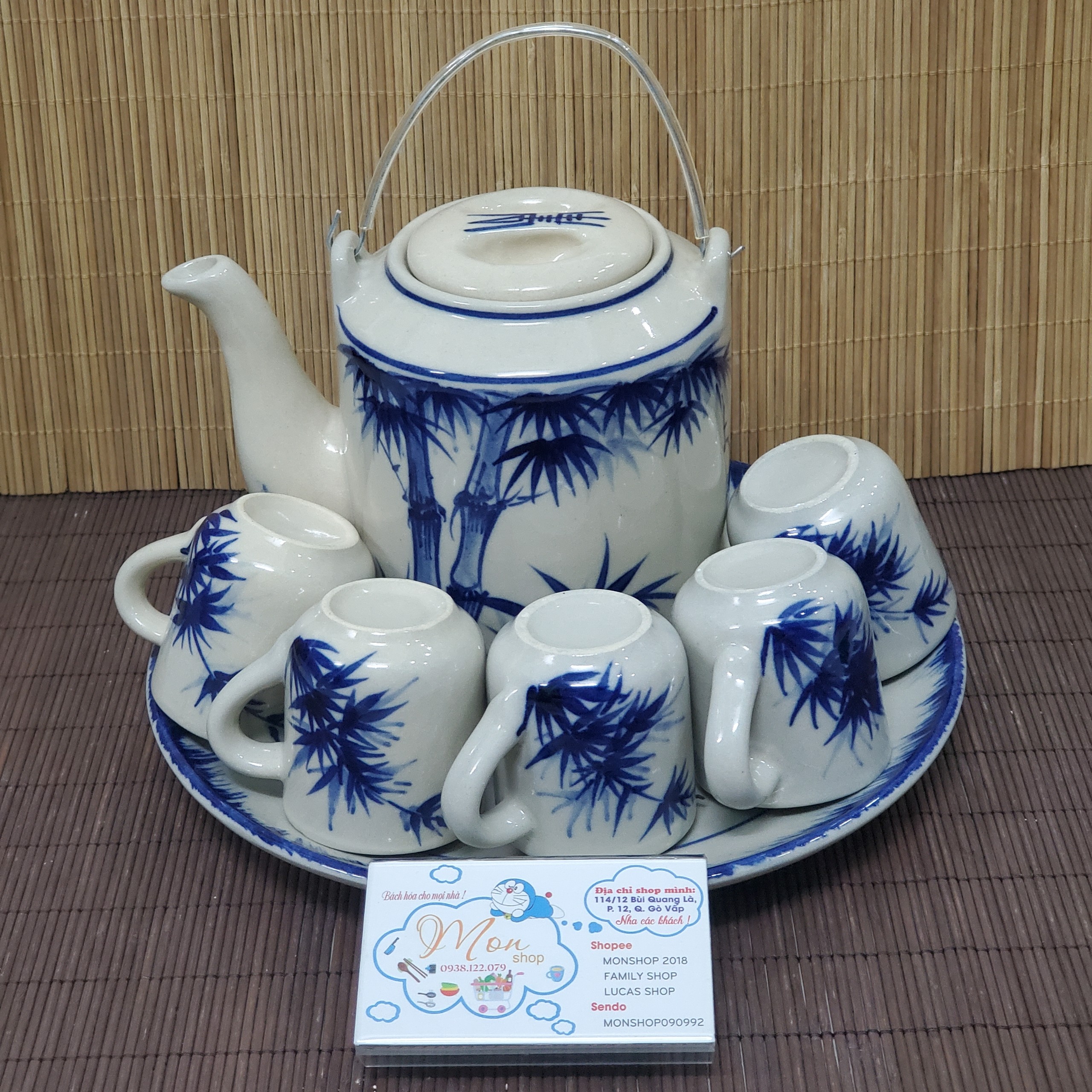 [Freeship MAX]BỘ BÌNH TRÀ GỐM NUNG THỦ CÔNG CAO CẤP